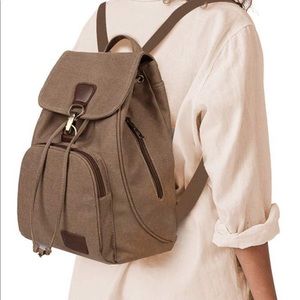 💕 HOST PICK 💕Traveler Casual Khaki Backpack